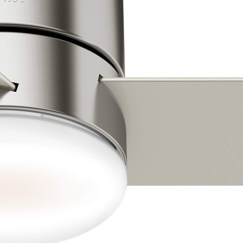 Up To 40% OFF Hunter Fan Company Hunter 44 LED Kit 59454 Minimus 44 Inch Low Profile Ultra Quiet Ceiling Fan with Energy Efficient Light and Remote Control, Brushed Nickel Finish Free Shipping Over $50 Hunter Fan Company Hunter 44 LED Kit 59454 Minimus 44 Inch Low Profile Ultra Quiet Ceiling Fan with Energy Efficient Light and Remote Control, Brushed Nickel Finish