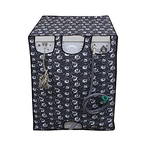 Image of Lithara Waterproof Front Load Washing Machine Cover For 7 Kg, 7.2 Kg, 7.5 Kg, 8 Kg (Design 05)