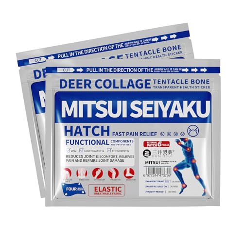 12 Count DRMITSUI Pain Relief Patch for Back Neck Shoulder and Knee Discomfort Up to 8 Hour Comfort Flexible Patch for Muscle and Joint Soreness