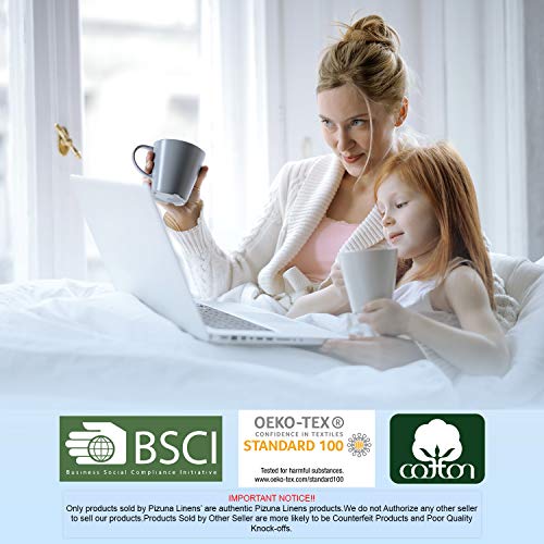 1000 Thread Count Luxury White Queen Sheets, 100% Long Staple Combed Cotton Sheets, Smooth Sateen Queen Hotel Bed Sheets with Deep Pockets fit Upto 15 inch (White 1000 Thread Count Sheets Queen) - Thumbnail 2