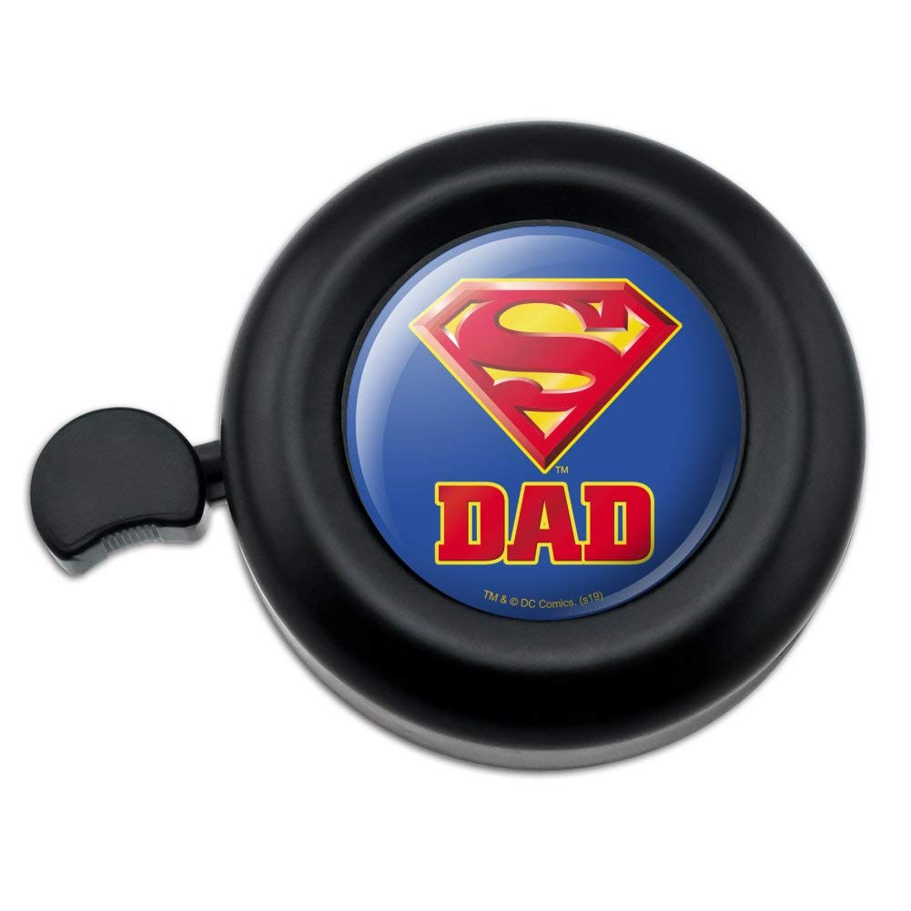 GRAPHICS & MORE Superman Super Dad Shield Logo Bicycle Handlebar Bike Bell