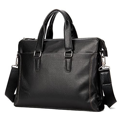 Mens Crossbody Messenger Bags Men's Briefcase Business Leather Handbag Crossbody Bag for Work Business