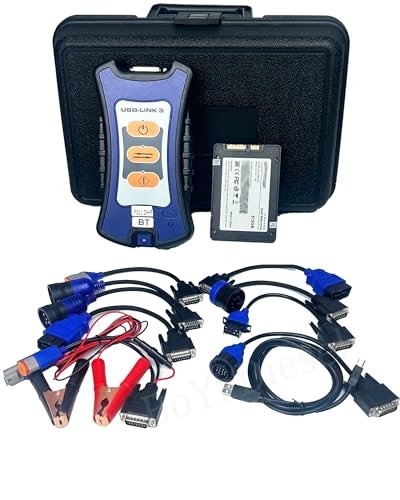 Image of Nexiq USB Link 3 Diagnostic Scanner Tool Interface Wired Edition with Repair Information Easy to Use for Universal Truck Excavator Diesel Engine Diagnostic Scanner Tool (All-Software+SSD)