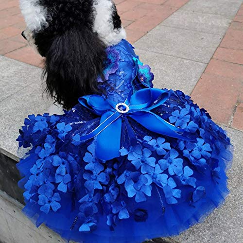 Amazon.co.jp: WZHSDKL. 手作りの犬の服ゴージャスなロイヤルブルー