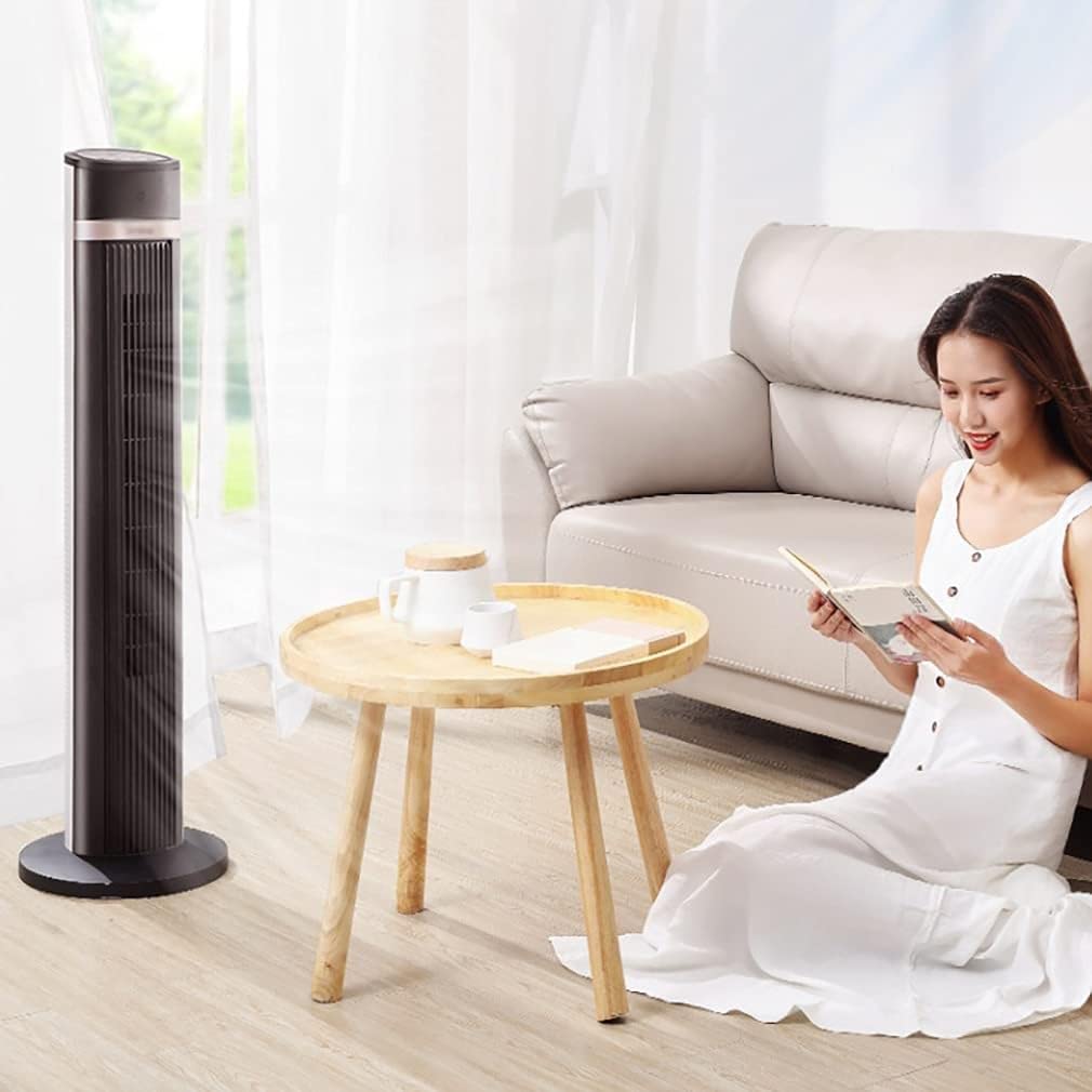 Ventilatore a Torre dal Design Silenzioso a 4 velocità, Ventola di Raffreddamento per purificazione dell'Aria, Ventilatore da Pavimento Silenzioso Senza Pale per Interni/Camera da Letto/Soggiorno