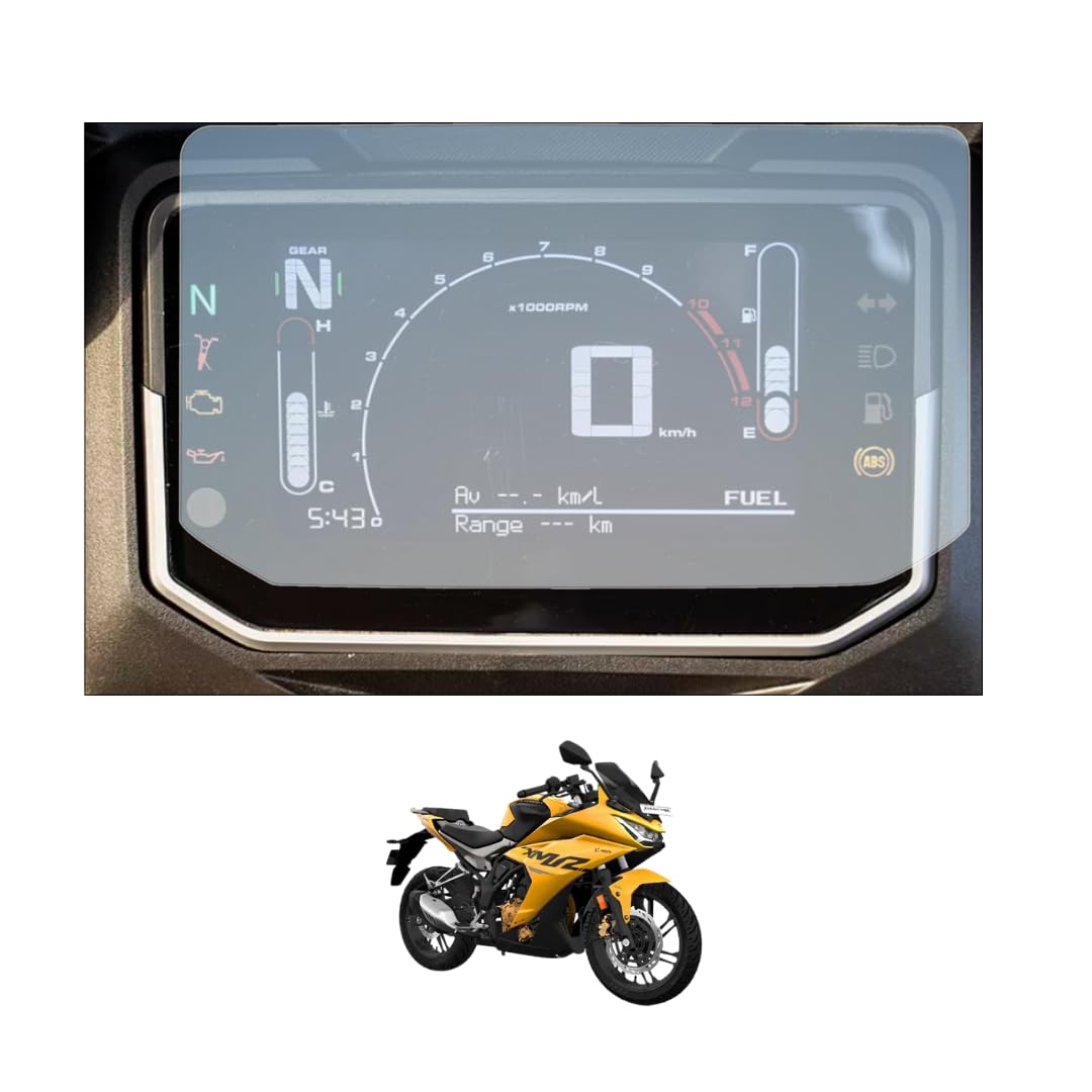 D'FENDER Protector Compatible For Hero Karizma XMR 2023-24 Motorcycle Speedometer Display Screen Console Guard (7H (Pack of 2))
