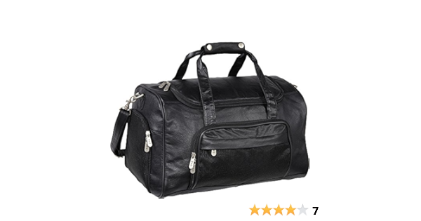 Black leather sports bag Clearance