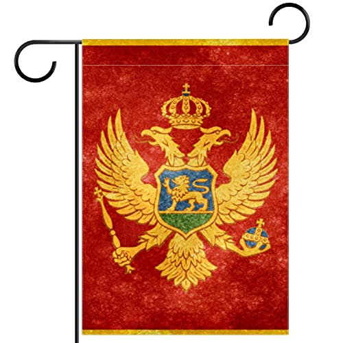 Drapeau rouge de bienvenue robuste en tissu double face toutes saisons