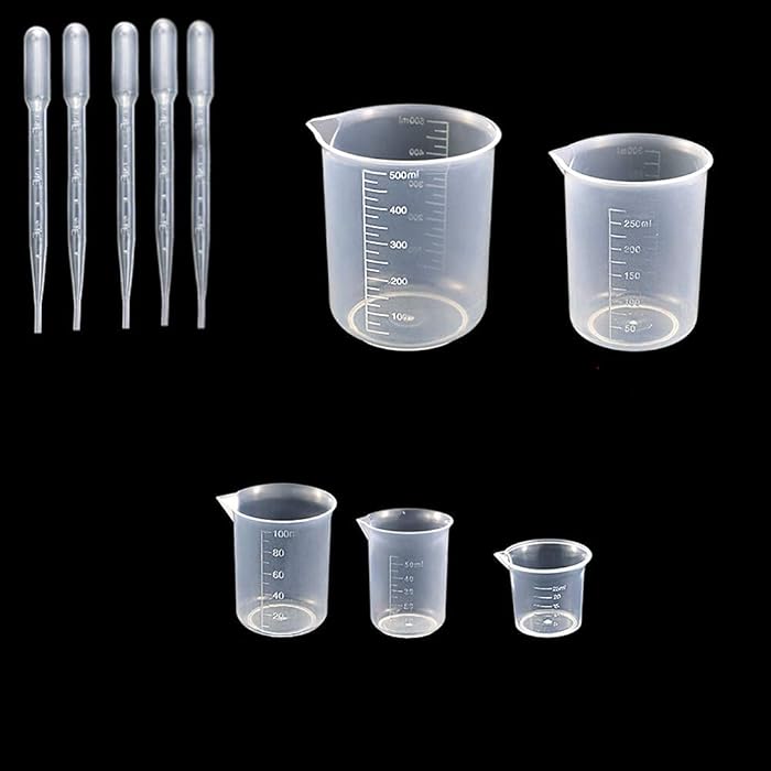 Buy Voarge 10 Pack Plastic Beaker Set, Including 5 Pack Plastic Beakers