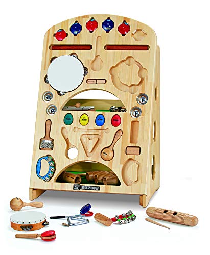 SUZUKI NYR-02V2 PERCUSSION INSTRUMENT SET NAKAYOSHI RHYTHM STAND TYPE PUZZLE TYPE STORAGE 20 PERCUSSION INSTRUMENTS 29 PEOPLE CAN PLAY