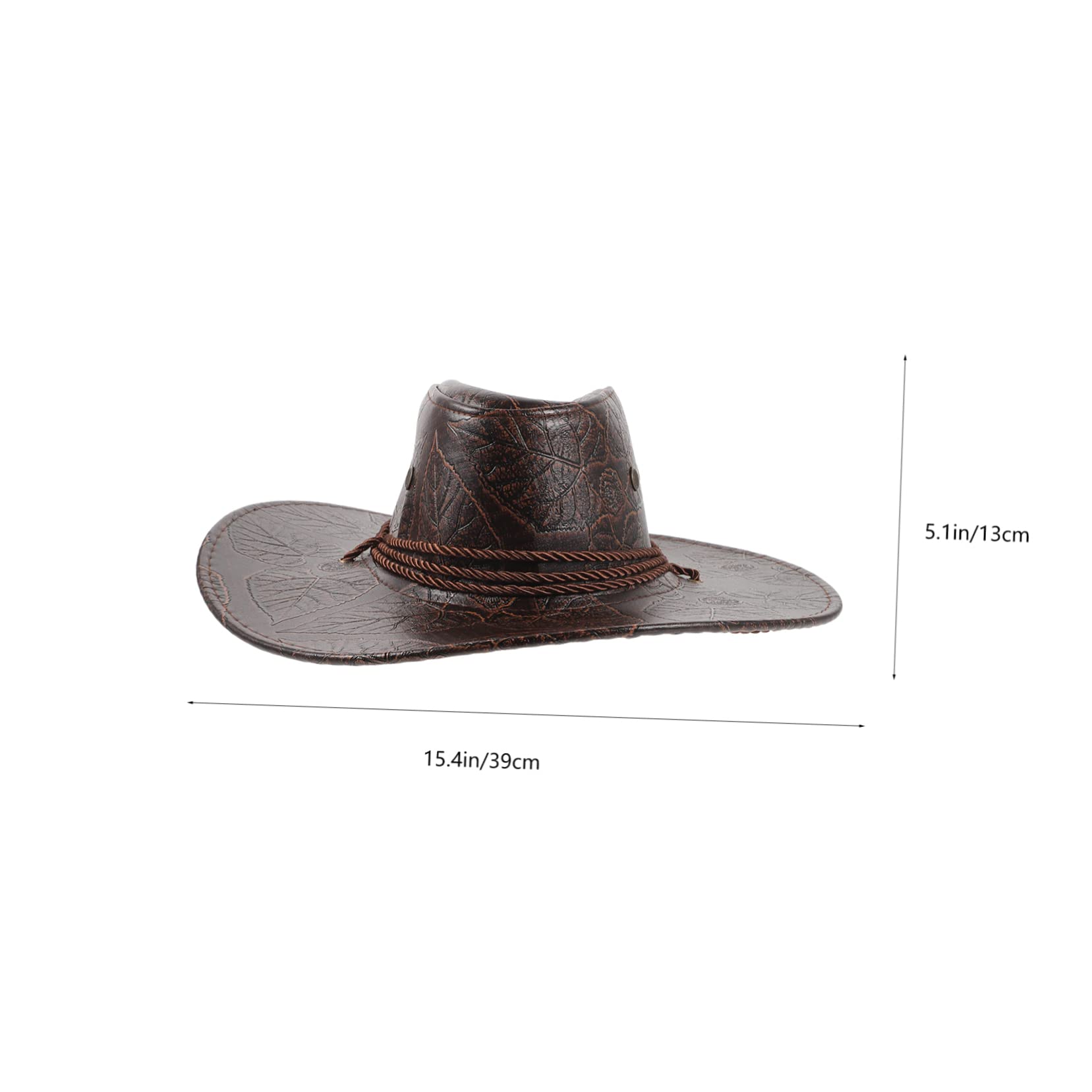 TOVINANNA Fashionable Cowgirl Hat Durable Western Hat for Outdoor Activities Lightweight and Comfortable for Cosplay and Summer Travel Unisex Design for Men and Women