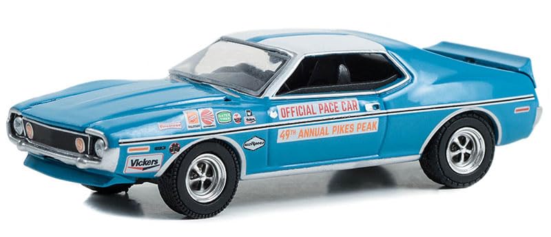Greenlight 13330-C Pikes Peak International Hill Climb Series 1-1971 AMC Javelin - Official Pace Car 49th Annual Pikes Peak Auto Hill Climb 1/64 Scale