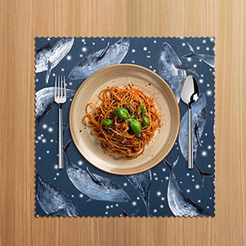 Sets de table baleine antidérapants 30,5 cm pour salle à manger - 6
