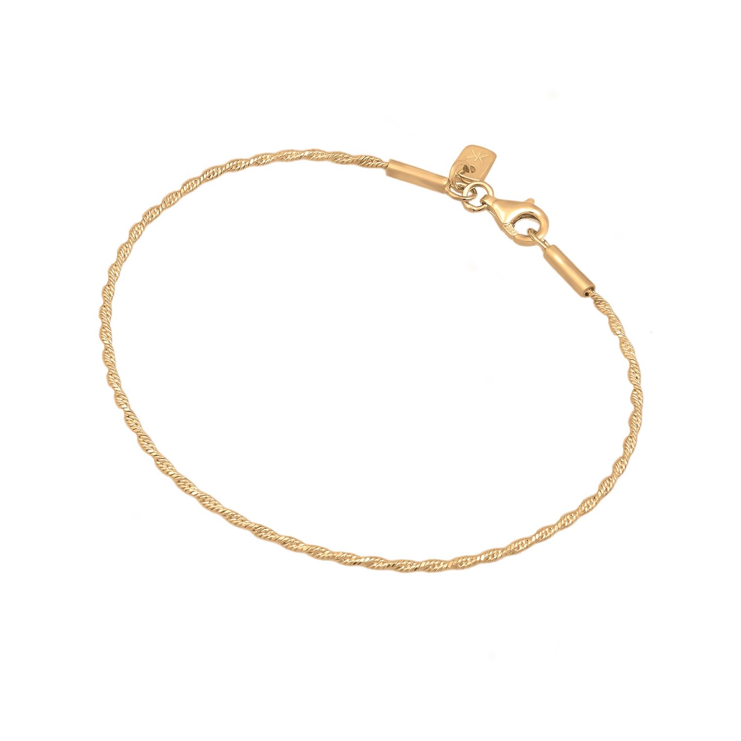 Kuzzoi Budda męska srebrna bransoletka Basic łańcuszek ze srebra wysokiej próby 925, pozłacana, długość 19 cm – 23 cm, 0202292025