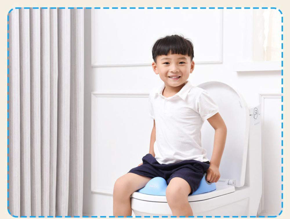 Potje zit voor kinderen, potje toiletbril voor kinderen peuters jongens meisjes toilettrainer ring met handgreep met rugleuning op ronde en ovale toiletten aanbrengen, groen