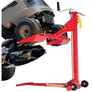 MoJack EZ MAX 45001-OP- Residential Riding Lawn Mower Lift, 450lb Lifting Capacity, Fits Most Residential & ZTR Mowers, Folds Flat for Easy Storage, Use for Mower Maintenance Or Repair
