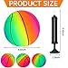 4Pcs Rainbow Playground Balls for Kids&Adults With 1 Hand Pump,8.5Inch Colorful Rubber Bouncy Balls,Inflatable Multi Colors Kick Balls Handball,Durable Indoor&Outdoor Play Toys (Neon Basketball)