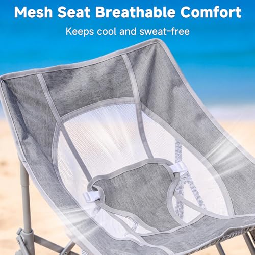 Silla de Playa Plegable para Bebé con Dosel y Red contra Mosquitos para Exterior EO Living Travel Chair miniatura 6
