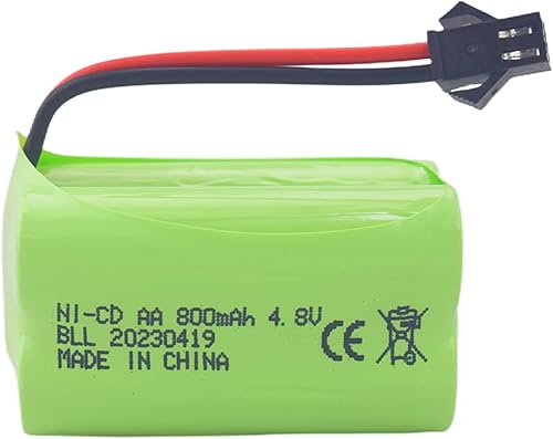 Miniatura 5 de Fytoo AA 4.8V 800mah SM-2P Plug Batería recargable con cable de carga USB para 1/28 Stunt RC car C128 1/28 NB2801 NB2802 NB2803 doble cara Tumbling