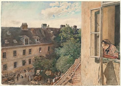 Affiche impression prints toile Rudolf Von Alt peinture murale salon déco 60x90cm