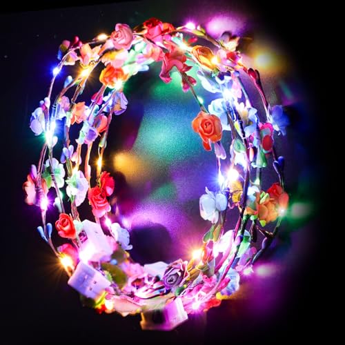 Kangtaixin 6 diademas LED para el pelo, para mujeres y niños, para fiestas, bodas, cumpleaños, Navidad, accesorios de Mallorca