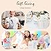 GSSUSA 5.25x3.75x8 20Pcs White Paper Bags With Handles?Small Gift Bags for Shopping,Craft,GroceryParty,Retail,Lunch,Business,Wedding,Merchandise,Boutique