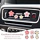 LIQWEI 6 Stück Gänseblümchen Blume Auto Lufterfrischer Clip, Blume Auto Diffuser Autodeko für Lüftung Autozubehör Innenraum Frauen Aromatherapie Blumen