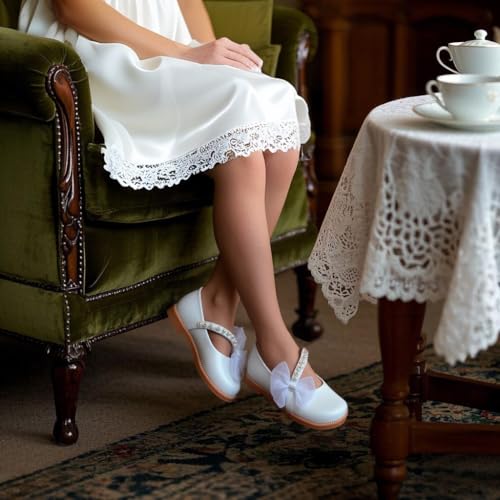 ESTINE Toddler Girl Mary Jane Dress Shoes-Girls School Uniform Oxford for Wedding Party2