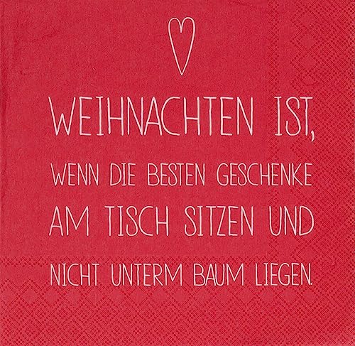 Serviette 'Weihnachten ist, wenn die besten'