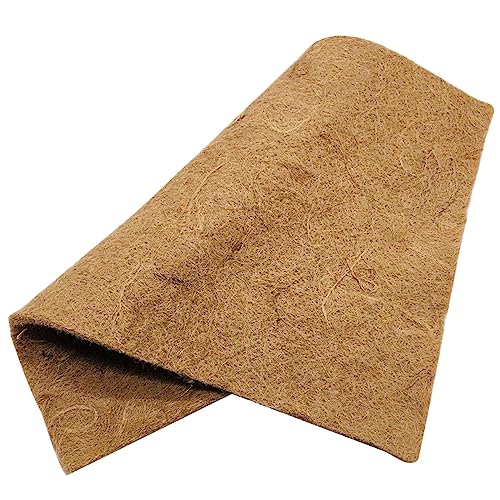 BUTIFULSIC Fiber Pad for Composting 60 * 40cm Coconuts Palm Mat Breathable Sturdy for Plant Growth Protection