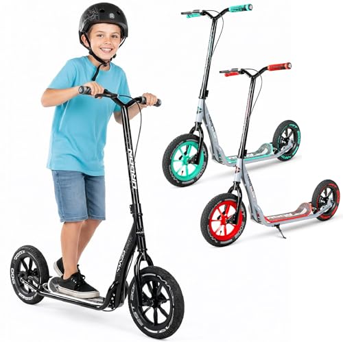 Large Kick Scooter for Adults, Teens & Kids 8-12 with Kickstand – 12