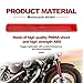 Lunwag 2 PCS Stick-On Smoked Saddlebag Reflector, Safety Spoke Red Reflective Front Lower Legs of Harley, Night Visibility Safety Reflectors for Cars, Trailer, Motorcycle, Trucks, Boat, Bicycle