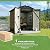 Greesum Outdoor Storage Shed 6 x 4 ft. Utility Tool Shed Metal Storage Garden Shed with Door & Lock for Patio Storage, Brown