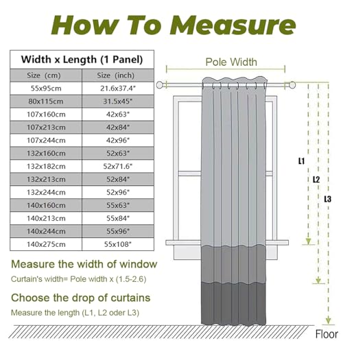 Odot Bedroom Voile Curtains for Windows, 3D Ocean Waves Pattern Semi Transparent Curtain 2 Panels Semi Sheer Curtains with Eyelets Light Filtering Tulle Window Curtain (Ocean Waves,132x244cm) - Image 6