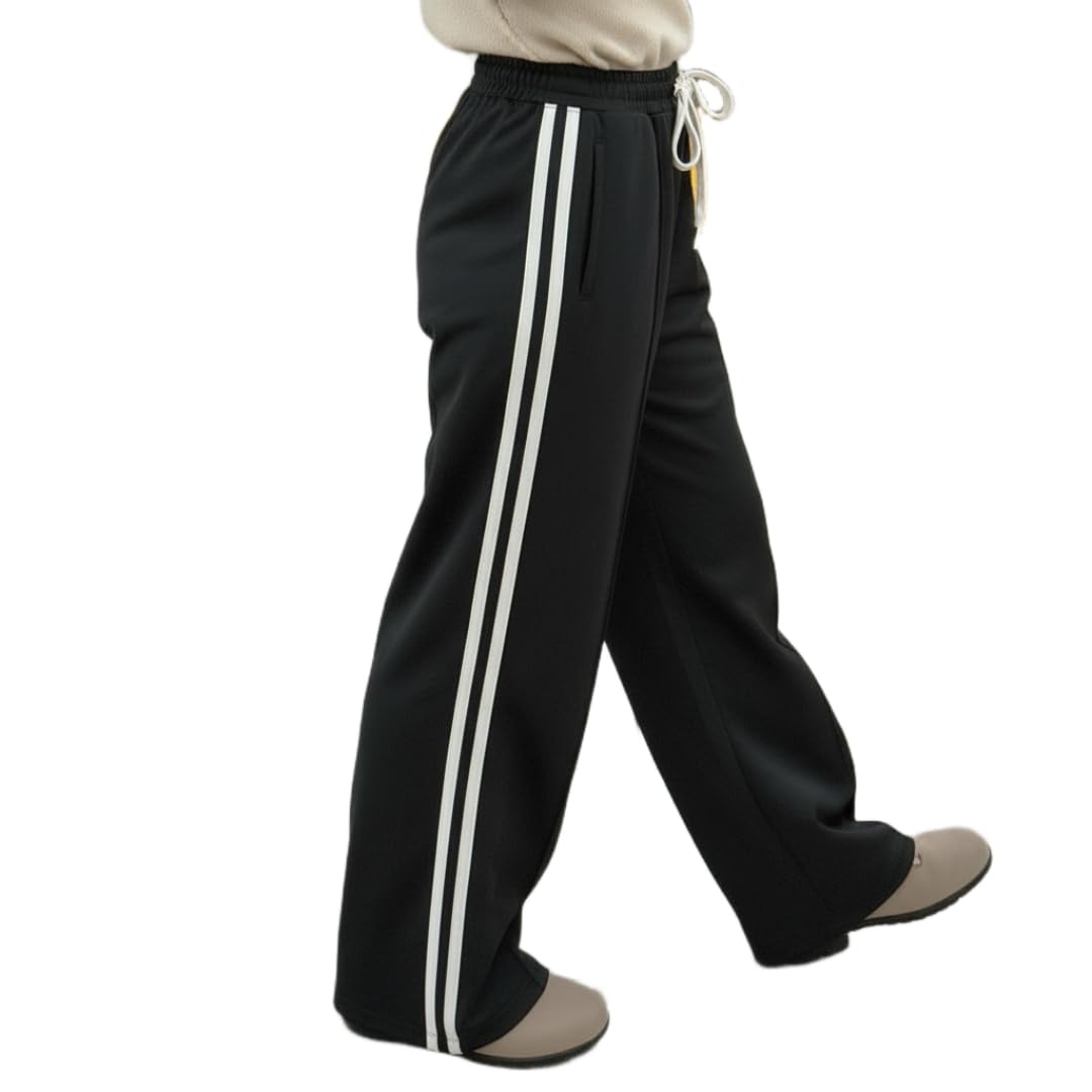dockstreet Track Pant for Women || Baggy Fit || Track Pants || Full Elastic Jogger Track Pant ||-picture-43