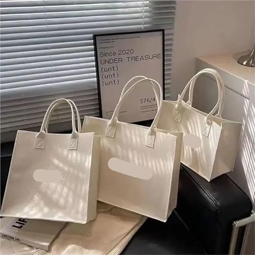 3pcs Casual Felt Tote Bag Solid Color Women Shoulder Bag Large Capacity Travel Messenger Bag Simple S/M/L Crossbody Handbag4