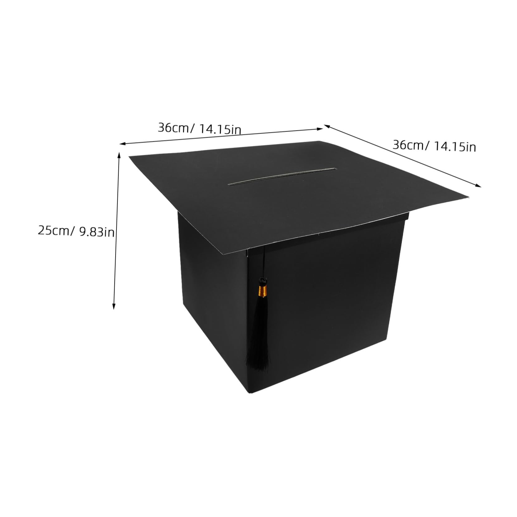 ULDIGI Graduation Message Box for Wishes and Memories Creative Cardboard Graduation Decor for Parties Showers Birthdays Easy to Assemble Versatile Use