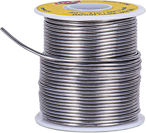 Image of DTS Solder Wire Tin Lead 40 /60 Rosin Core 0.062-inch (1.6mm) on Spool, 1 pound - Made in USA | Soldering Wire for Electronics Repair and More