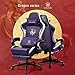 GTPLAYER Gaming Chair with Bluetooth Speakers and Footrest, Dragon Series Video Game Chair, Heavy Duty Ergonomic Chair Esports Gaming Chair, Computer Office Desk Chair (Purple)