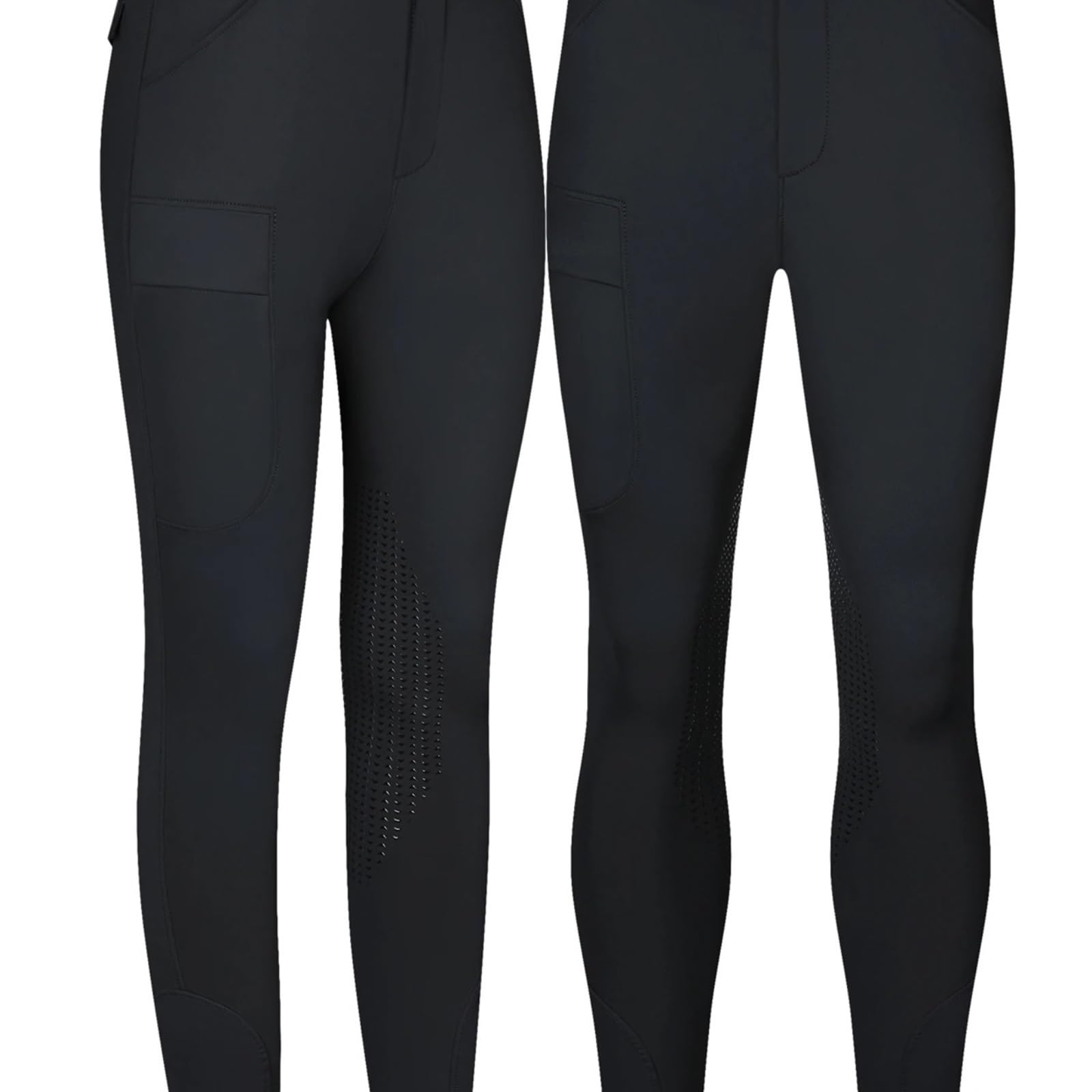 Pantaloni da Equitazione Uomo in Silicone; Uomo; Jodhp ad Alta Elasticità, vestibilità Attillata e Asciugatura Rapida; Silicone