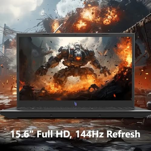 Nitro V Gaming Laptop, 15.6" FHD IPS Display, 144Hz, AMD Ryzen 5 7535HS, 6 core, GeForce RTX 4050, 16GB DDR5, 1TB SSD, Obsidian Black, Windows 11, BK, borsa per laptop, TWE Mouse Pad & Mouse - Notebook - Immagine 2