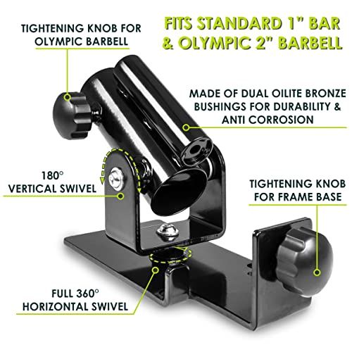 Image of T-BAR ROW PLATFORM-360 SWIVEL-FITS 1 inch & 2 inch OLYMPIC BARS