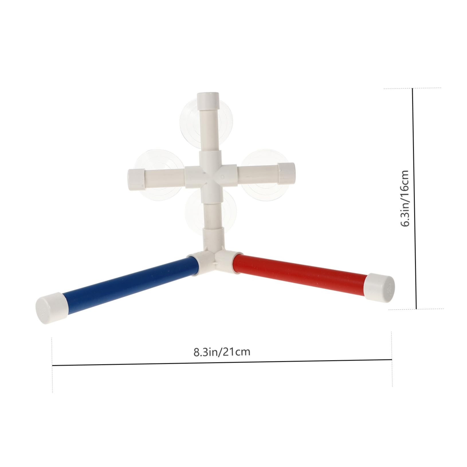 POPETPOP Bird Shower Perch Stand Easy Install Parrot Bath Rack with Suction Cups Compact Detachable Design for Birds for Shower and Playtime