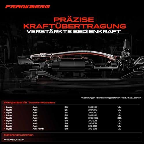 Frankberg Feststellbremse Seilzug Hinten Rechts Kompatibel mit A.u.r.i.s E15 2007-2012 A.u.r.i.s E18 2012-2018 A.u.r.i.s Kombi E18 2013-2018 Replace# 4642002121