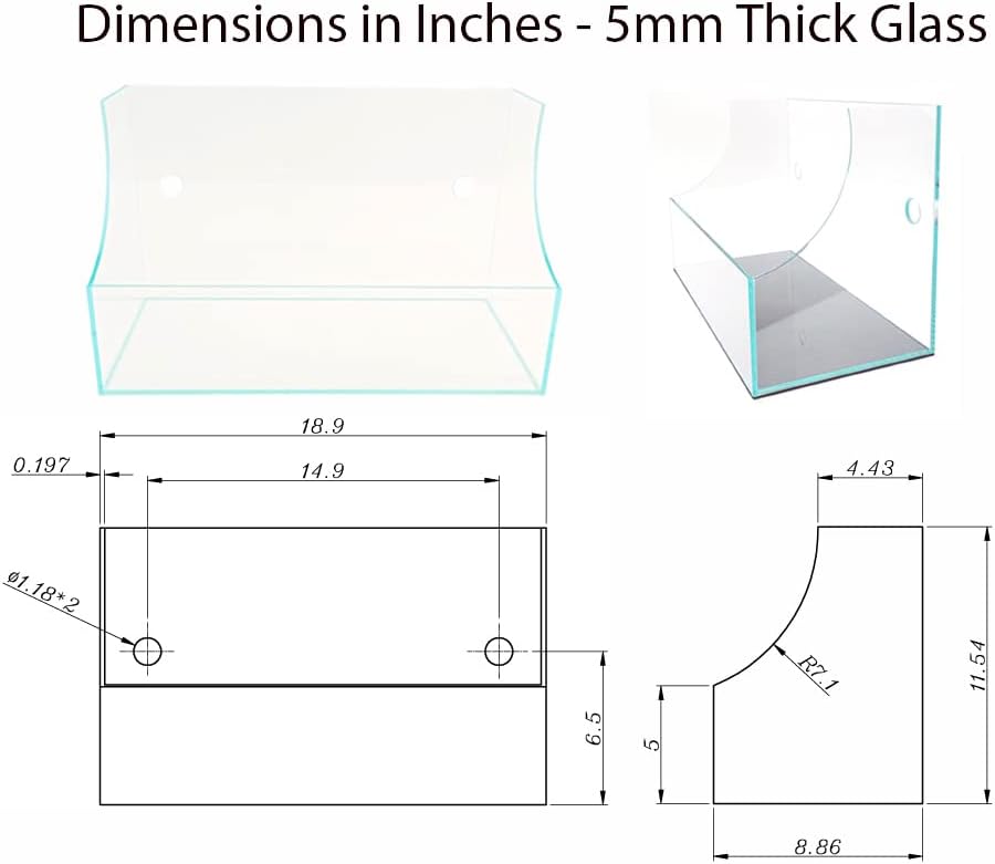 Low Iron Ultra Clear Glass Terrarium Paludarium
