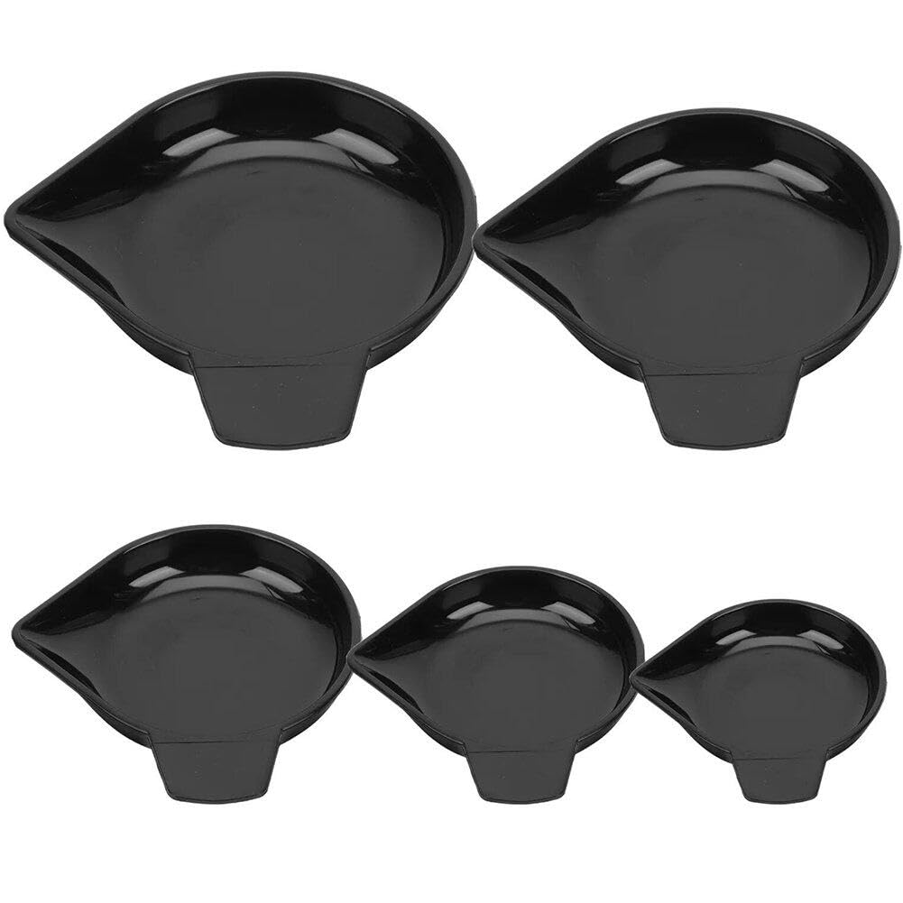 Weighing Powder Pan Scale Tray 5pcs Narrow Spout Plastic Weighing Dish Powder Pans for Reloading Electronic Scale Jewelry Tool