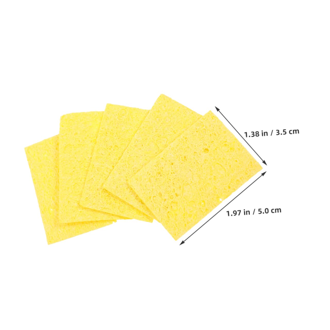 KICHOUSE Welding Tip Cleaner 10pc Square Sponge Cleaning Tiles Soldering Iron Sponge Pads for Tip Cleaning