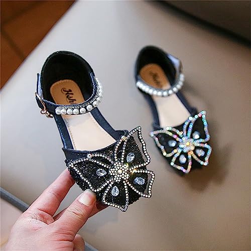 Girls Sandals Little Kids Glitter Dress Shoes Butterfly Sequins Princess Flat Shoes Toddler Wedding Party Dance Shoes2