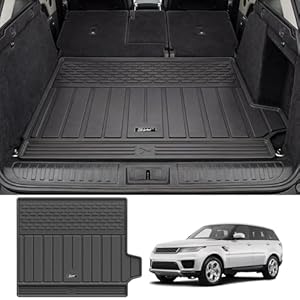 3W TPE Custom All-Weather Trunk Mat for 2014-2022 Range Rover Sport, Waterproof Anti-Slip Easy to Clean Land Rover Sport Trunk Accessories