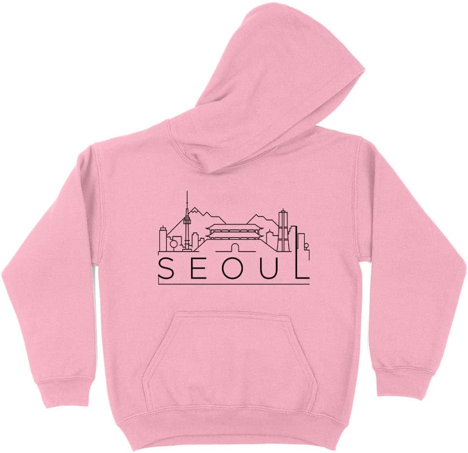 Skyline Seoul South Korea Kids Hoodie Sweatshirt Youth